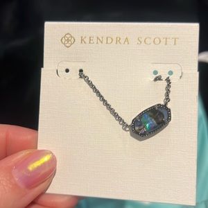 NWOT Kendra Scott Elisa Necklace Nordstrom Exclusive Colorful Abalone & …